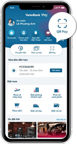 Mở QRpay trên